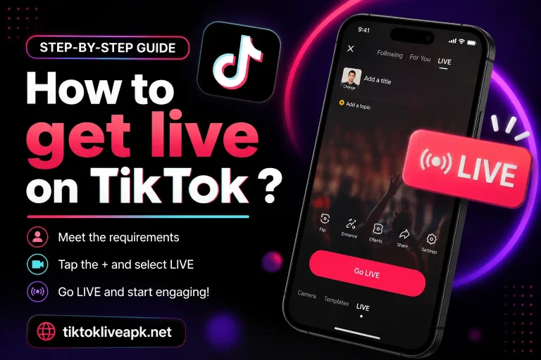 How to get live on TikTok App